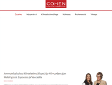 Tablet Screenshot of cohen.fi